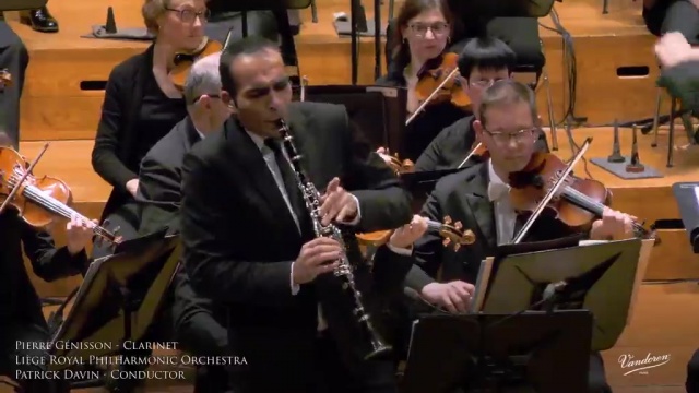 Eric Tanguy Clarinet Concerto - Pierre Genisson: Clarinet - Liège Royal ...