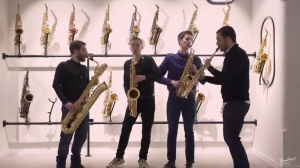 Kebyart Saxophone Quartet play Pulcinella Suite, K034b